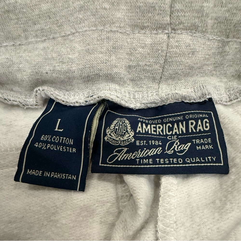 American Rag Light Gray Aztec Design Cotton Blend Joggers– Women’s Size Large - Picture 3 of 4